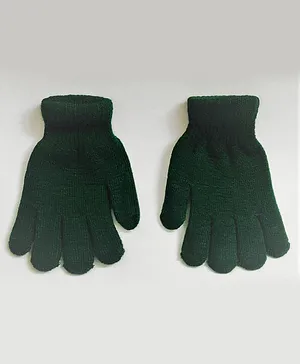 Kid-O-World Solid Uniform Gloves - Green