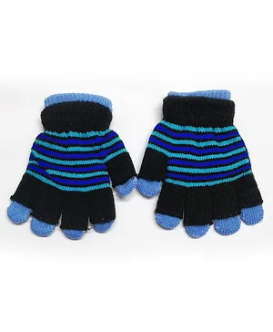 Kid-O-World Double Striped Gloves - Black