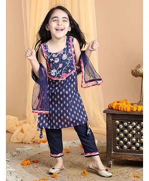 Kurti Churidar Salwar Set Blue Girls Ethnic Wear Online Buy Baby Kids Products at FirstCry