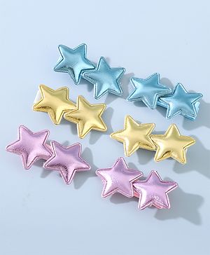 Babyhug Bow & Butterfly Clips Free Size Set of 6 - Multicolor