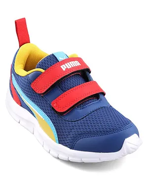 PUMA Racer PS V1 Casual Shoes with Velcro Closure Color Block - Blue & Red