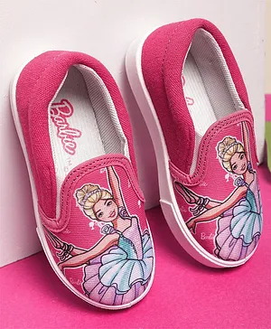 Kidsville Mattel  Featuring Barbie  Printed  Shoes - Pink