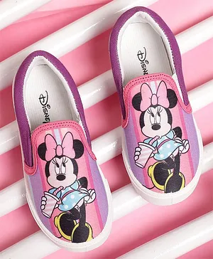 Kidsville Mickey & Friends Featuring Minnie Mouse Printed Shoes - Purple