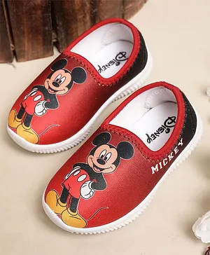 Kidsville Mickey & Friends Featuring Mickey Printed  Shoes - Red
