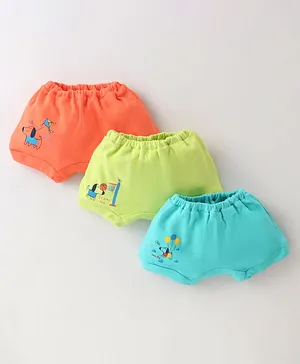 Simply Cotton Interlock Puppy Printed Bloomers Pack of 3 -Multicolour