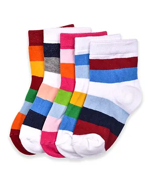 Footprints Super Soft Organic Cotton Socks Pack Of 5 - Multi Color