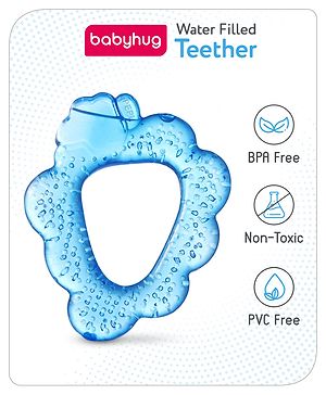 Babyhug Water Filled Cherry Shape Teether -Blue