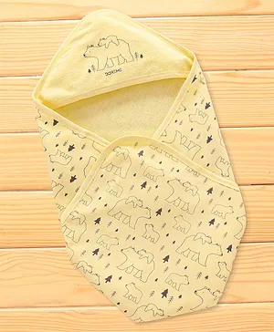 Doreme Interlock Towel & Wrappers Butter Milk L 80 x B 80 cm - Yellow