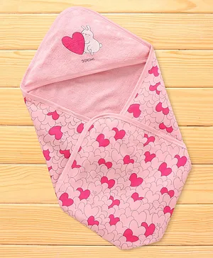 Doreme Interlock Towel & Wrappers Crystal Pink L 80 x B 80 cm - Pink