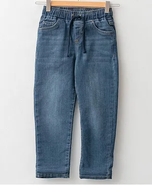 LC Waikiki Solid Cotton Jeans - Indigo Blue