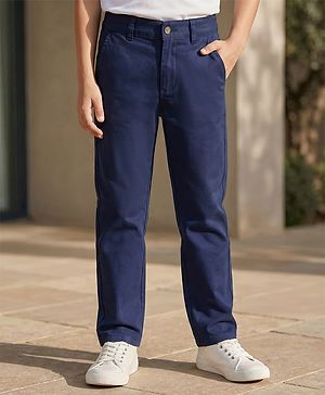 Pine Kids Full Length Back Elasticated Waist Trouser - Blue