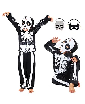 Sarvda Halloween Theme Skeleton Costume Set - Black