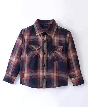 Trendy Cart Full Sleeves Plaid Checked Detailed Shirt - Brown