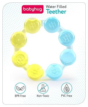 Babyhug Ring Shaped Water Filled Teether (Colour May Vary)