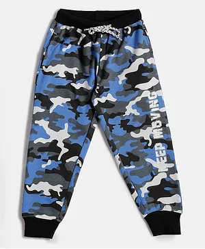 JusCubs Seamless Camouflage Printed Keep Moving Toddlers Jogger Pant - Blue