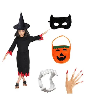 Kaku Fancy Halloween Theme  Costume Set - Black
