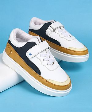 Pine Kids Casual Shoes With Velcro Closure - White
