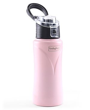 Babyhug Steel Sipper With Flip Cap Pink -  500 ml