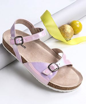 Pine Kids Sandals with Belt Closure - Silver