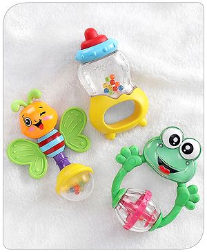 Babyhug Rattle Gift Set Pack of 3 - Multicolour