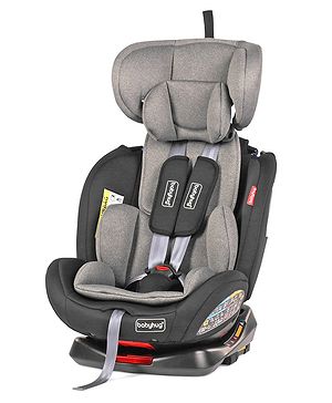 Babyhug Endeavor Isofix Convertible Car Seat - Black Grey