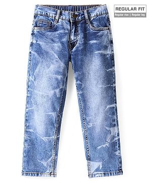 Pine Kids Denim  Full Length Washed Jeans- Blue