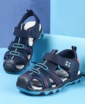 Cute Walk by Babyhug Velcro Closure Sandals - Blue