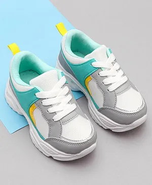Cute Walk by Babyhug Lace Up Closure Sneaker Shoes - Grey