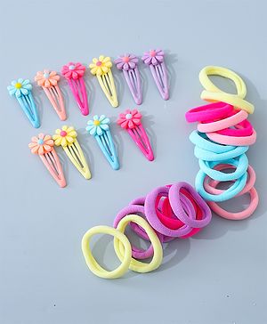 Babyhug Hair Accessories Combo Set Free Size Pack of 30 - Multicolour