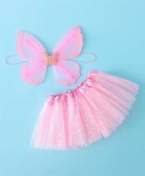 Babyhug Butterfly Wings and Costume Set - Pink