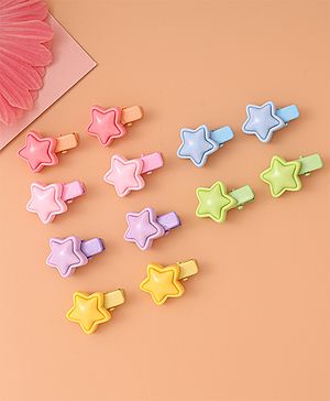 Babyhug Hair Pins and Clips Pack of 12 - Multicolor