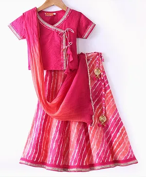 Lehenga Choli, Girls, 4-6 Years, Cotton - Ethnic Wear Online