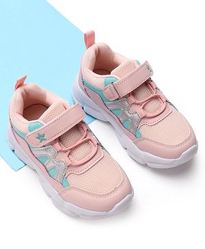 Cute Walk by Babyhug Sneakers With Velcro Closure Solid - Pink