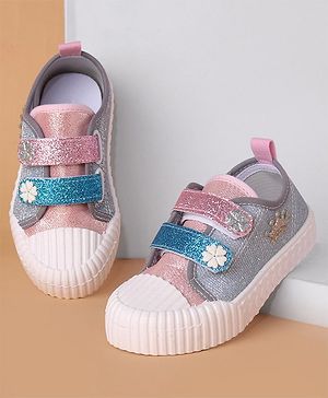 Cute Walk by Babyhug Casual Shoes Floral Patch - Pink - EU 25 Pink