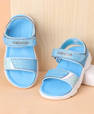 Babyoye Sandals with Velcro Closure - Blue