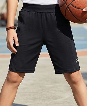 Pine Active Super Stretch & Breathable Knee Length Cycling Shorts - Black