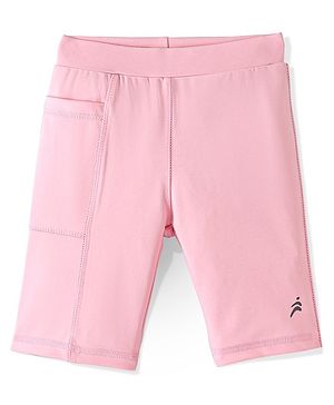 Pine Active Super Stretch & Breathable Knee Length Cycling Shorts - PInk
