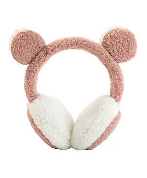 SYGA Children's Cold Protection Soft Earmuffs Skin Powder Lovely Panda Style Earmuffs Free Size
