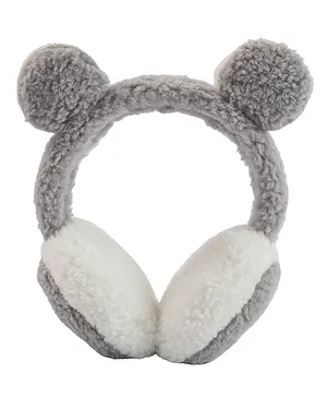 SYGA Children's Cold Protection Soft Earmuffs Grey lovely Panda Style Earmuffs Free Size
