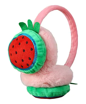 SYGA Winter Fashion Cute Plush Earmuffs Watermelon Cartoon Design Free Size