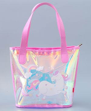 Babyhug Sling Bag with Unicorn Design - Pink