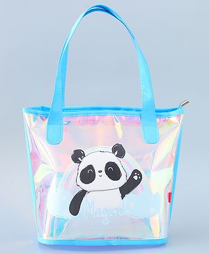 Babyhug Sling Bag with Panda Design - Blue