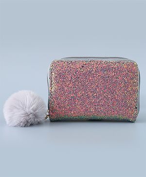 Pine Kids Wallet with Shimmer - Silver