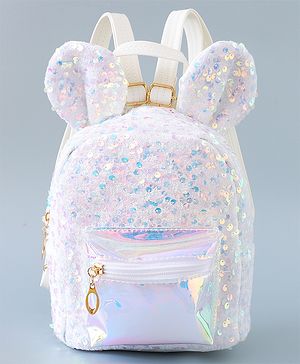 Pine Kids Bunny Shape Fashion Backpack - Sliver