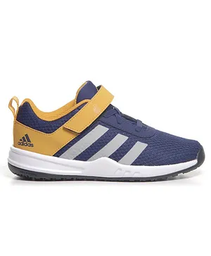 Adidas Kids Velcro Closure Solid Sports Shoes  - Blue