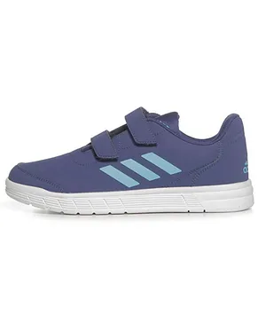 Adidas Kids Fluidstreet 1.0 K Velcro Closure Sports Shoes - Blue