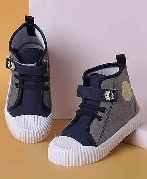 Cute Walk by Babyhug Velcro Closure Casual Shoes - Navy Blue