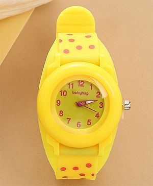 Babyhug Free Size Analog Watch - Yellow