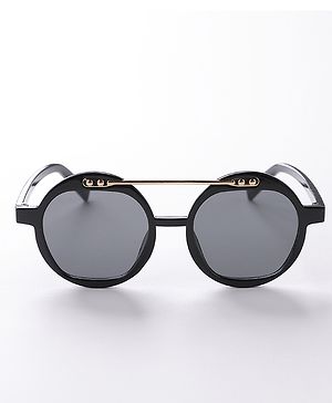 Pine Kids Sunglasses with Double Bridge - Black
