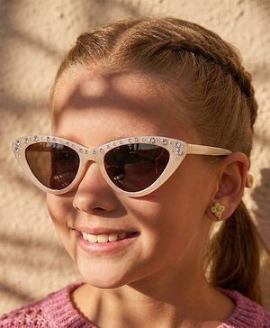 Pine Kids Geometric Sunglasses -Beige